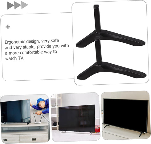 MOBUTOFU 1set Setup Tv Stand Base Bracket Support for Flat Screen Televisions Stable Design Craftsmanship Easy