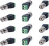 Cctv4Less BNC Male Balun Connector for Coax CAT5, CAT6, CAT7 to BNC Male Adapter - CCTV Video Transmission