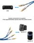 2 4 16.4ft 2 4 Channel to Channel RCA Audio Interconnect Cable Male to Male Y Splitter RCA Car Audio Cable Shielded Aux