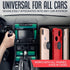Universal Car Phone Mount Magnetic, All-Metal iPhone Holder for Any Smartphone or GPS, One-Handed Cell Phone