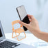 Generic Desk Phone Holder - Mini Folding Chair Mobile Stand, Multifunctional Universal Tabletop Device Holder |