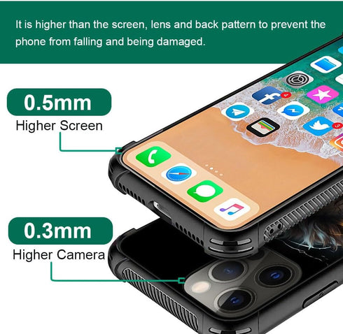 DJSOK Case Compatible with iPhone 13 Pro, Black and Gold Lion Case for iPhone 13 Pro Cases for Man Boys Girls Dual Layer Shockproof Rugged Cover Pattern Design Cover