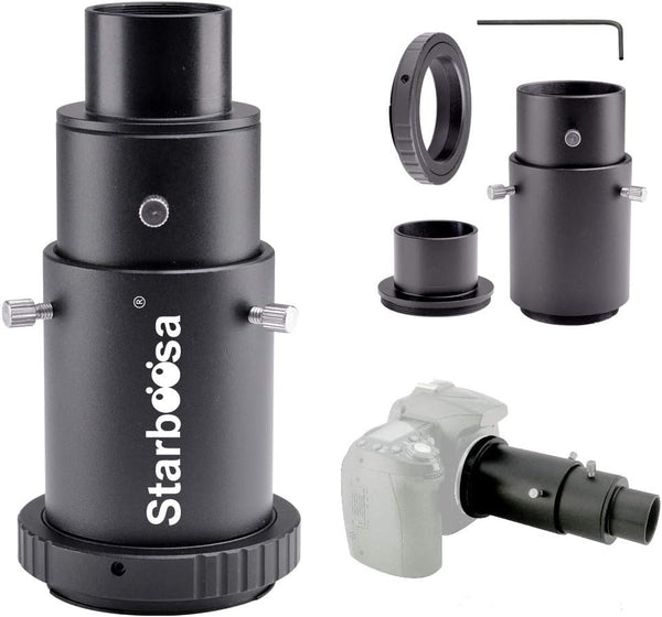 Variable Extension Telescope Camera Adapter for Canon SLR Cameras for Prime-Focus or Eyepiece-Projection Photography