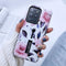 Compatible with Samsung Galaxy S20 Ultra Case, Rugged Shockproof Slim Fit Dual Layer, 3D Embossed Pink Flowers White