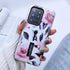 Compatible with Samsung Galaxy S20 Ultra Case, Rugged Shockproof Slim Fit Dual Layer, 3D Embossed Pink Flowers White