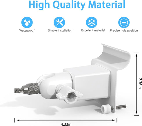 Vinyl Siding Mount for Wyze Cam Pan V3 Camera, Durable and Easy to Install (White)