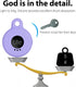 Silicone Case for Tile Sticker 2022, 2 Pack Anti-scratch Cover with Keychains, Carabiner (Pink/Purple)
