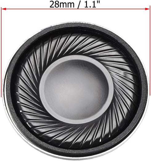 uxcell 2W 8 Ohm Micro Internal Speaker Magnet Loudspeaker 28mm Dia 4pcs