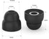 5 Pairs of Double Flange Replacement Earbud Tips fit Powerbeats, LG, Symphonized, iFrogz, Mpow, Skullcandy, Panasonic Headphones (Clear)