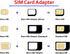SaiTech IT 20 Pack New Nano and Micro Sim Adapter With Eject Pin Needle - Easy to Use and Store - Black