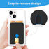 SHANSHUI Phone Card Holder, Silicone Ultra Slim Phone Wallet Stick on Credit Card Holder for Cell Phone, Compatible