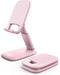 Lamicall Pink Phone Stand for Desk, Rose Gold Cell Phone Holder, Desktop Accessories for iPhone 14 Pro Max, 4-8''