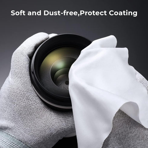 K&F Concept 40 Pack Microfiber Cleaning Cloths, 6x6in Premium Lens Cleaner for Electronics and Screens