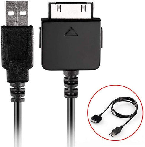 Adhiper Replacement USB Sync Data Transfer Zune Charging Cable for Microsoft Zune (3.3ft, Black)