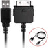 Adhiper Replacement USB Sync Data Transfer Zune Charging Cable for Microsoft Zune (3.3ft, Black)