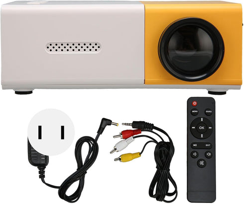 Portable HD 1080P Mini Projector - Compact for Movies and Gaming, Ideal for Travel