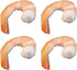 hejhncii 4PCS Fake Shrimp Simulation Food Model Highly Photo Tool PVC Model Simulated Realistic Simulated Display