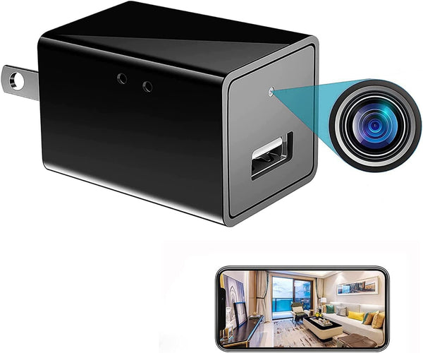 USHJNV Wireless Spy Smart Small 1080P USB Charger WiFi Camera Indoor Hidden Security