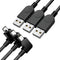 Mini USB Cable, 90 Degree USB 2.0 A to Mini B, Right Angle USB 2.0 A-Male to Mini-B Adapter Cord, 3pcs for Dash Cam