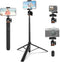 ailight 60" Extendable Travel Tripod & Selfie Stick with Cold Shoe & Wireless