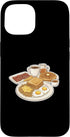 Breakfast Coffee Bacon Eggs Pancakes Breakfast Fan Hearty Breakfast Plate Fried Eggs Bacon Hash Toast Case for iPhone 15