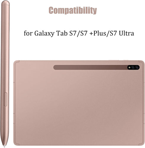 2 Pack Galaxy Tab S7 S Pen Replacement for Samsung Galaxy Tab S7 Ultra/S7/S7 Plus Stylus Pen,4096 Pressure Sensor,NoBluetooth(Gold)