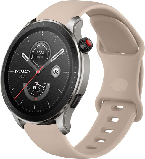 Amazfit GTR 4 / GTR 3 Pro / GTR 3 / GTR 2e / GTR 2 / GTR 47mm Replacement Band, 22mm Soft Silicone Sport Strap