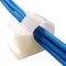 30 Pack Adjustable Cable Clips, Adhesive Nylon Wire Clamps for Desk Wall Cord Management