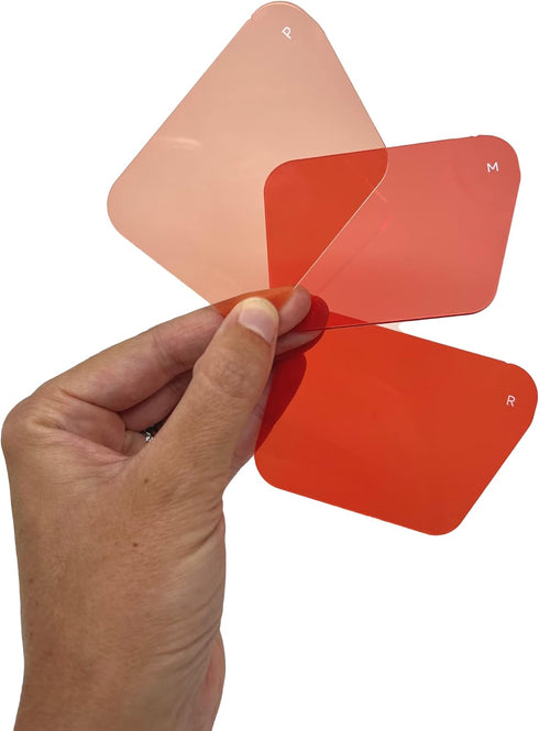 Red Filter 3 Pack for Underwater Photography - Compatible Only with The ProShot Dive Waterproof Case, Enhance Your