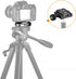 UTEBIT 50mm Arca Swiss Quick Release Plate, Aluminum QR Clamp Adapter with 3/8"&1/4" Screw Hole, Built-in Bubble Level