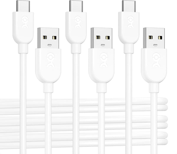 Cable Matters 3-Pack Extreme Flexible USB A to USB C Cable 6ft White, USB to USB C Charging Cable for iPhone 15/15
