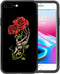 ZHEGAILIAN Red Rose Skull Case for iPhone SE 2022, Shockproof Soft TPU Bumper, Non-Slip Design, 4.7-inch.