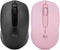 Rii Wireless Mouse, 2.4G Portable Mice for PC, Laptop, Office with Wireless USB Dongle (Black+Pink)