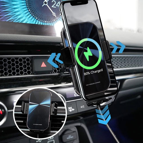 Wireless Car Charger for Honda Civic 2024-2022, Customized Wireless Charger Pad with Auto-Clamping, 15W Qi Fast Charging