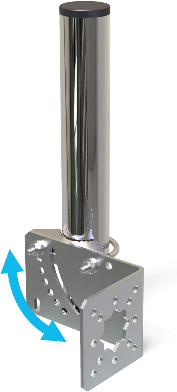 1.5" Diameter Antenna Mount Pole Bracket for Outside Antenna Weather Station, 10" Length Universal Clamp