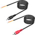 RCA to Speaker Wire, 18AWG 2 Pack 6ft RCA Male Plug Adapter to Bare Cable Open End, UIInosoo Audio Cable - Red and Black