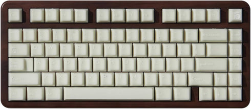 PBT White Jade Keycaps, 154 Keys Cherry Profile Double Shot Keycap Set for Mechanical Keyboard 61/64/84/87/104/108