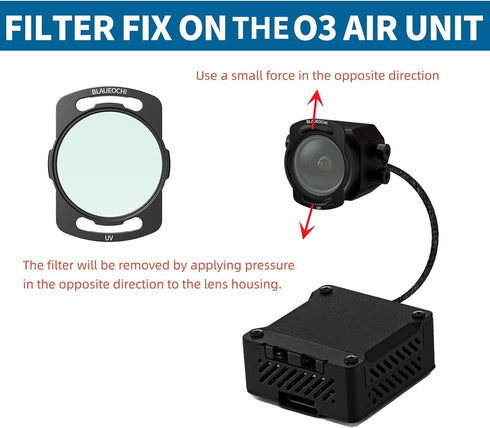 ND Filters Set for DJI O3 Air Unit/AVATA, 6-Pack UV/CPL/ND8/ND16/ND32/ND64 Filters Kit for DIY FPV Drones