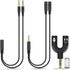 Headphone Splitter Adapter, 3-in-1 Pack 3.5mm Male to 2 Port 3.5mm Female & 3.5mm Female to 2 Port 3.5mm Male Aux Stereo Y Jack Cable for PS4, Xbox, Phone, PC, Tablet, Laptop, Gaming Headset