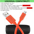 JBL Flip 4 Replacement Charging Cable, Micro USB Fast Charger Flat Cord for JBL T500BT, Flip4, Flip3, Clip3, Charge 2+,