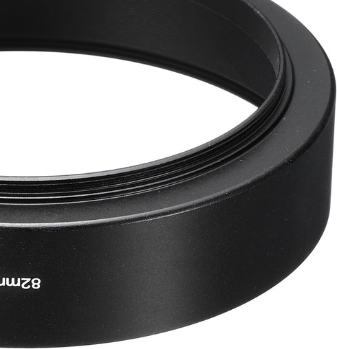 PATIKIL 82mm Lens Hood, Standard Focus Frosted Surface Anti-reflective Hood for Camera Lens, Black