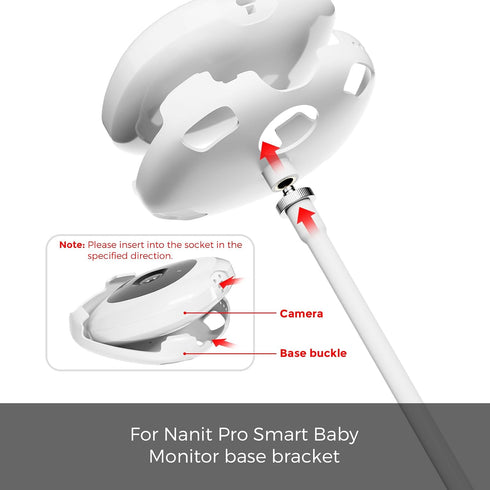16.9in honecumi Baby Monitor Clip Mount Compatible with Nanit Pro Smart Baby Monitor & Flex Stand, Flexible Gooseneck