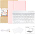 Keyboard Case for iPad Air 11 inch 2024 & iPad Pro 11 inch, Detachable Bluetooth Keyboard with Pencil Holder (Pink)