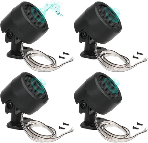 FERCAISH 4 Pcs 500W Car Speaker, TP-006A High Power Stereo Car Tweeter, Vertical Round Easy to Install Speakers for