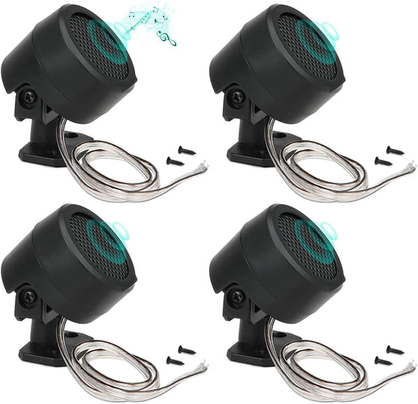 FERCAISH 4 Pcs 500W Car Speaker, TP-006A High Power Stereo Car Tweeter, Vertical Round Easy to Install Speakers for