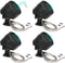FERCAISH 4 Pcs 500W Car Speaker, TP-006A High Power Stereo Car Tweeter, Vertical Round Easy to Install Speakers for