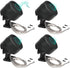 FERCAISH 4 Pcs 500W Car Speaker, TP-006A High Power Stereo Car Tweeter, Vertical Round Easy to Install Speakers for