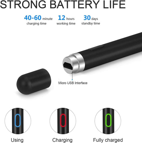 Digital Active Stylus Pen Compatible with Samsung Galaxy Tab A9/A9 Plus/A8/A7 10.4 (2020)/A7 Lite Tablets, Capacitive