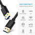 USB 3.0 A to A Male Cable 1.5Ft, USB to USB Male to Male Cable with Gold-Plated Connector for Hard Drive Enclosures,