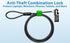 ChargeTech Anti-Theft Combination Cable Lock for Securing Laptops, Computers, Tablets, and Devices